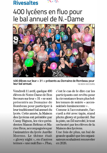 Dernière actualité