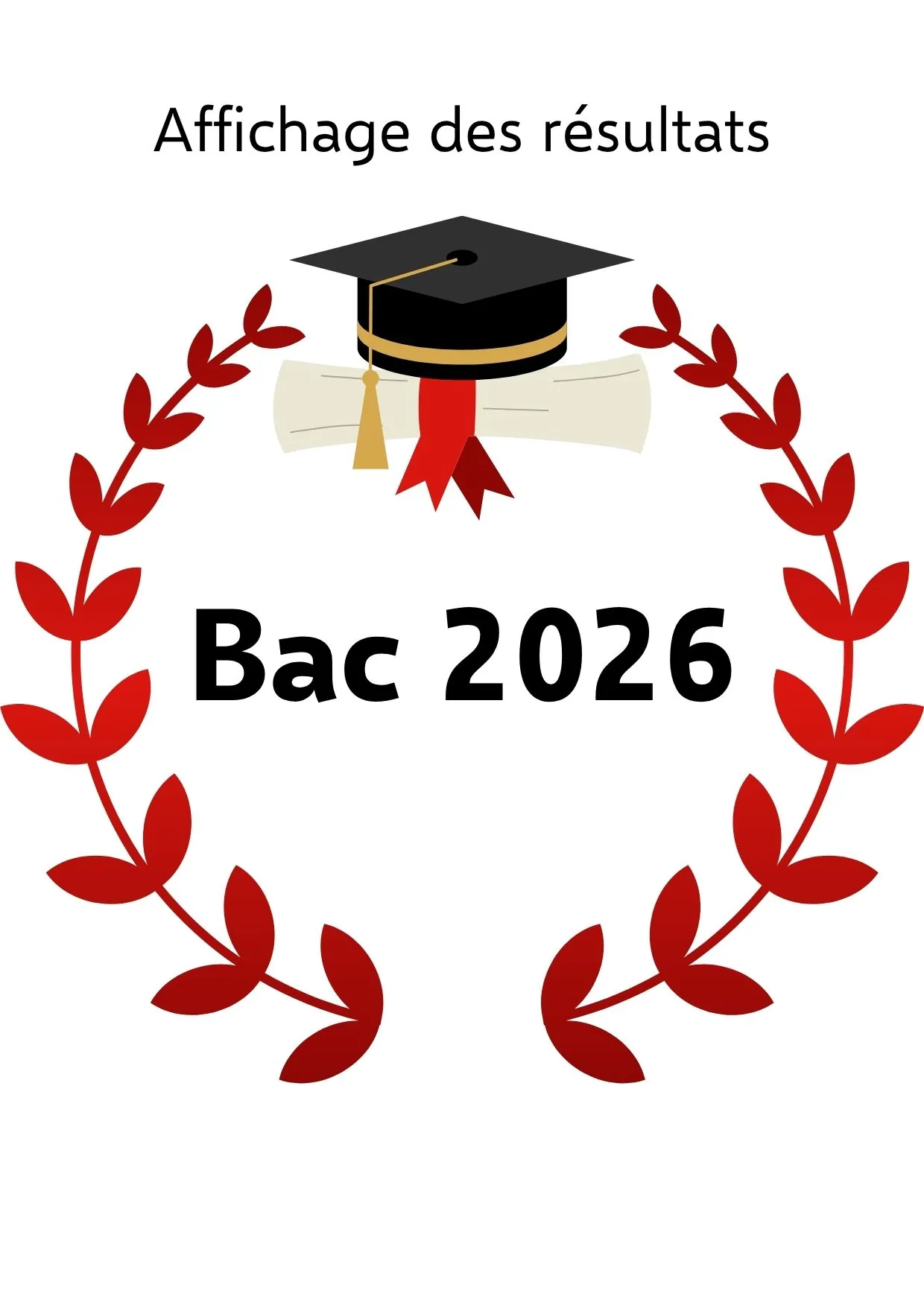 Affichage des résultats du BAC